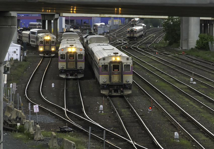 Photo of 5 Trains/Trainsets Just North of North Station