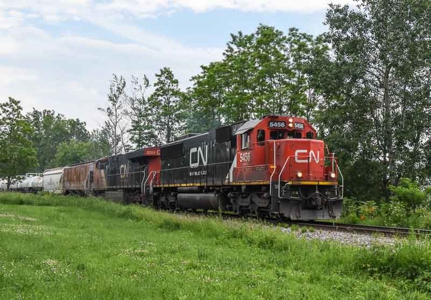 Photo of CN train 323 Swanton, VT