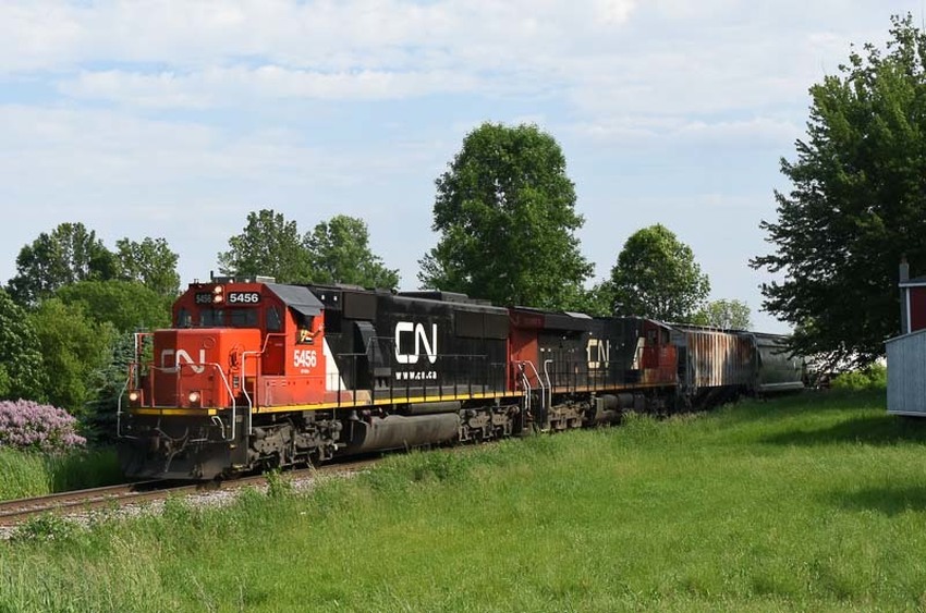Photo of CN train 323 at Alburgh Springs, VT