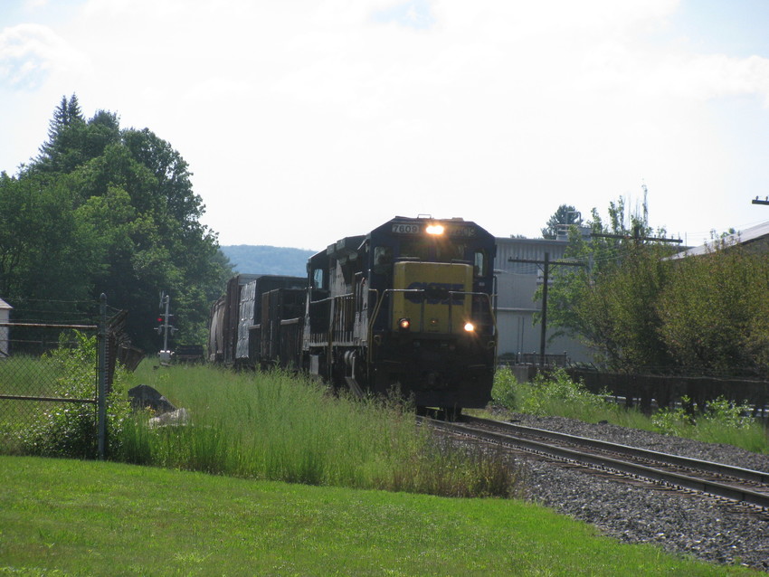 Photo of train - poed going by orange ma on 7-3-2017