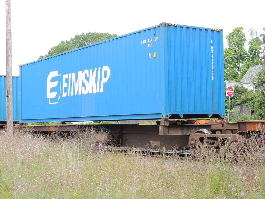 Photo of Eimskip Containers with Poland Spring Water at Ayer, MA