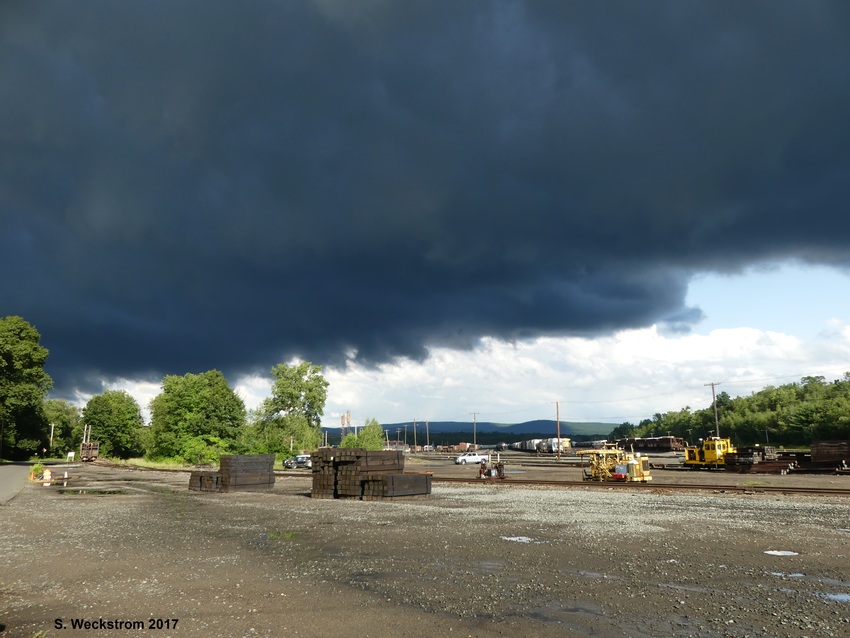 Photo of Dark Clouds Over East Deerfield Yard