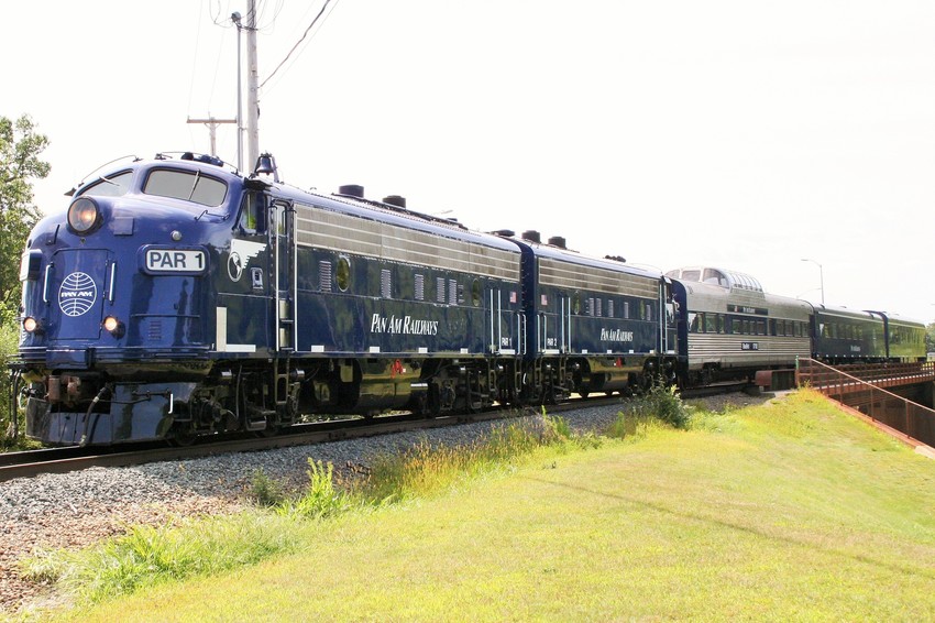Photo of Pan Am Executive train returning to Waterville today at 12:30 P.M.