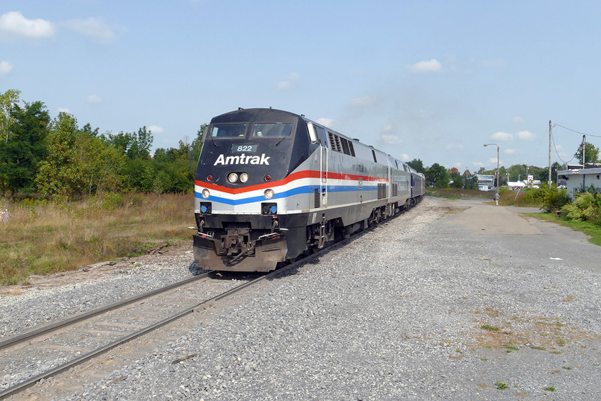 Photo of Amtrak #822 at Auburn, New York