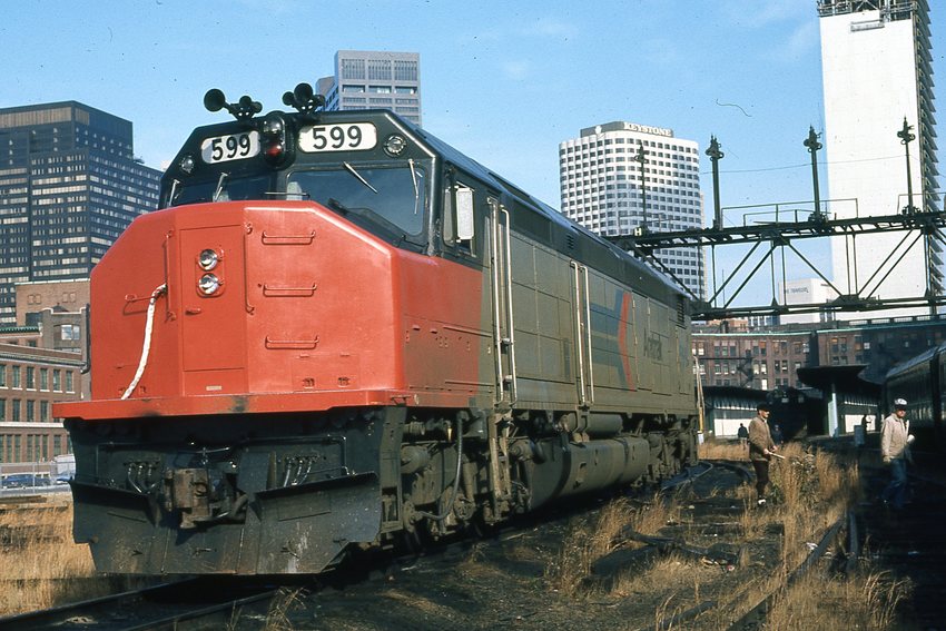 Photo of Amtrak SDP40 at South Station Boston