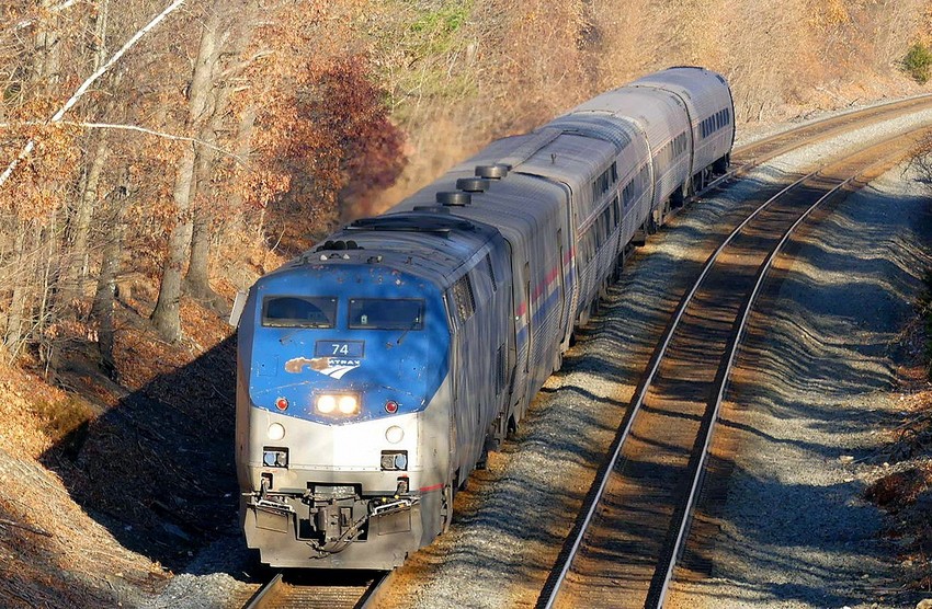 Photo of Amtrak 449 heads for Worcester