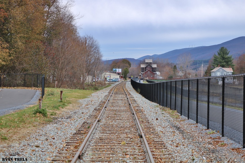 Photo of Work completed on the old Adams/North adams branch line