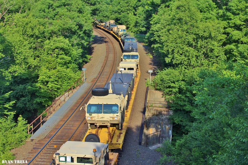 Photo of Military move through Chester into Middlefield