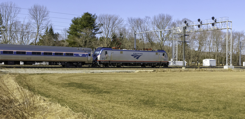 Photo of Amtrak Train 172 Approaching Kingston Interlocking