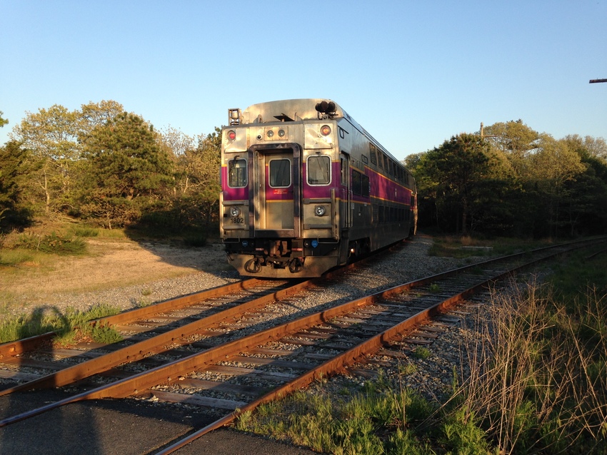 Photo of MBTA qualifying train-headed for Hyannis