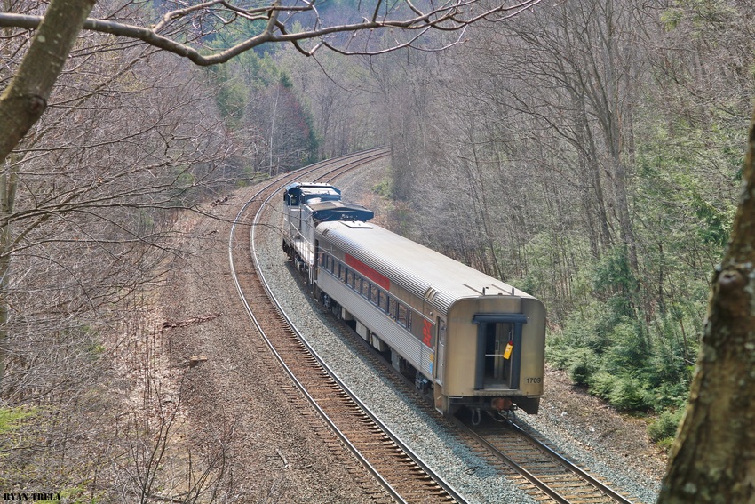 Photo of Amtrak with Connecticut DOT Car eastbound in Chester