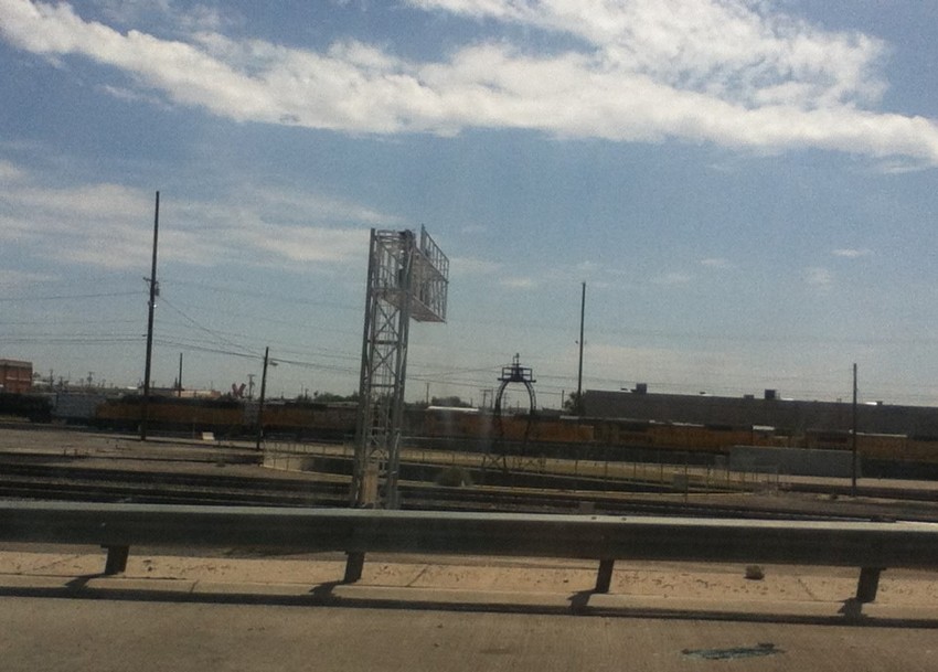 Photo of Union Pacific engines in El Paso, TX