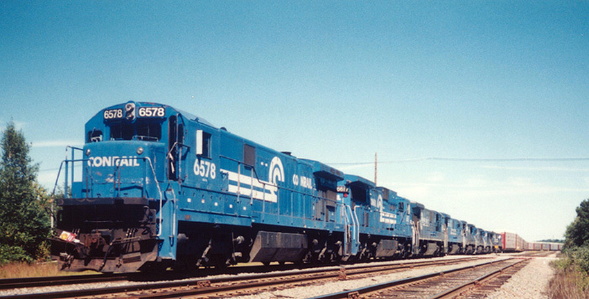 Photo of Conrail Power heading home at Ayer
