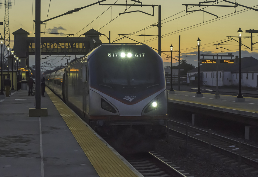 Photo of Amtrak Holiday Extra Passing Thru Kingston Station, RI