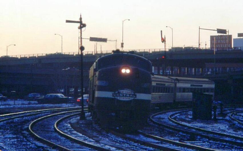 Photo of Penn Central Train #428 Arriving at South Station