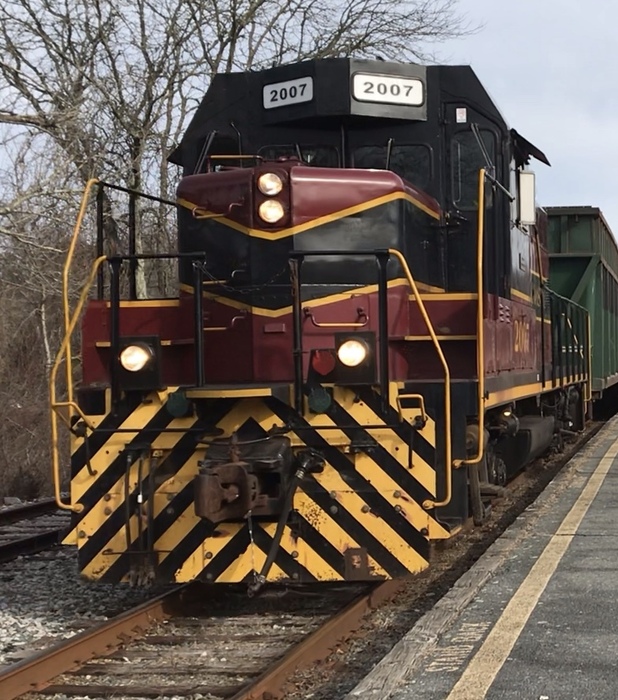 Photo of The Massachusetts Coastal Railroad’s Energy Train On March 13th, 2019