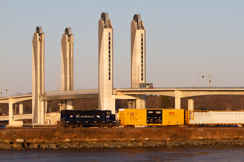 Photo of DO-1 507 Passing In Front of Sarah Long Bridge