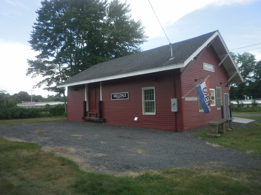 Photo of Milldale CT. railway express