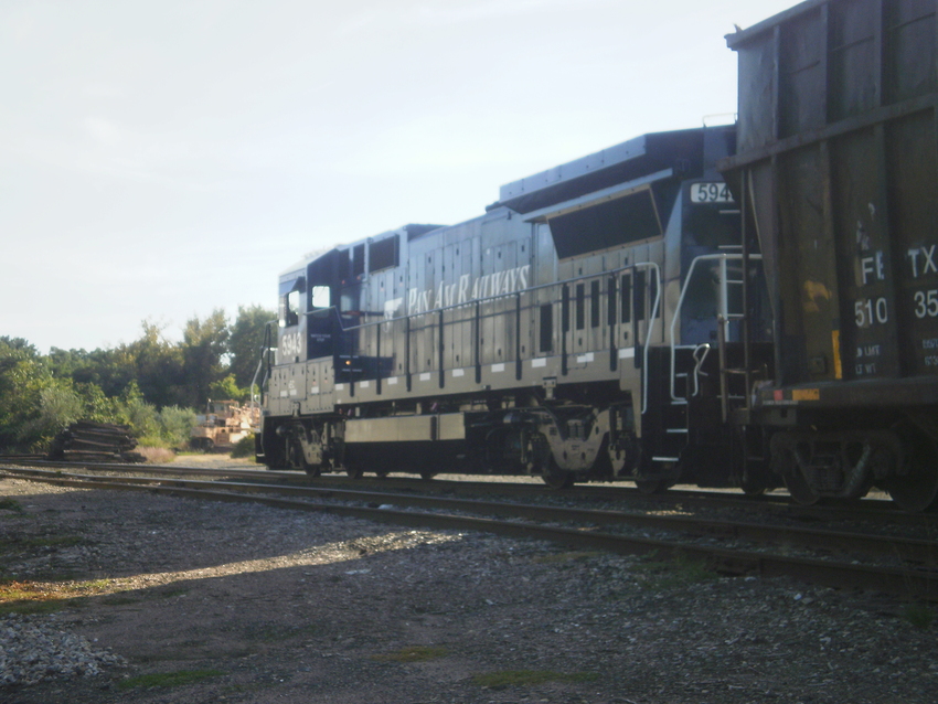 Photo of switching trash cars at plainville