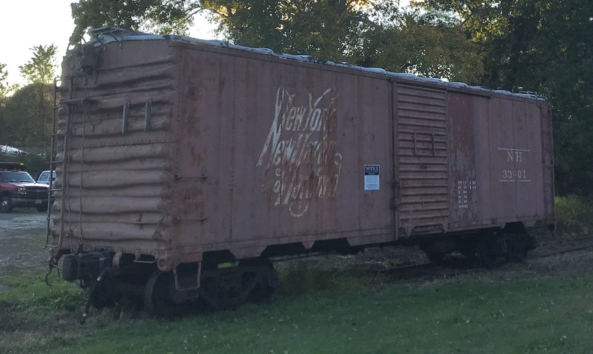 Photo of New York & New Haven Box Car Parked Off To Siding At West Barnstable