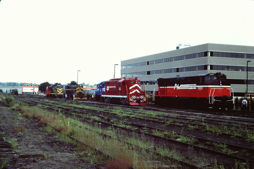 Photo of various engines on display S. Braintree,Mass