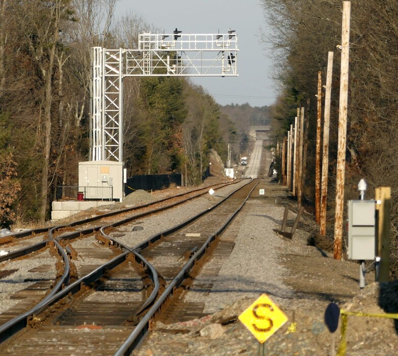 Photo of MBTA Franklin Branch double tracking progress - 1