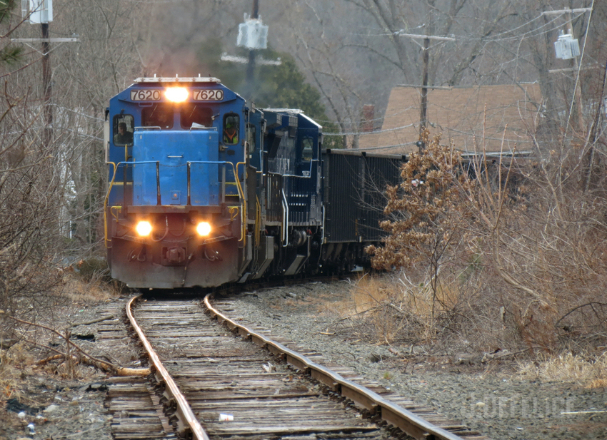 Photo of Empty Bow NH Coal Train at Chelmsford MA