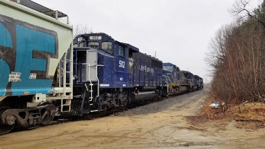 Photo of NA-1 502 & Coal Train Power by Ferry Road in Bow
