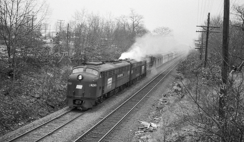 Photo of Early Amtrak on a Less than Stellar Day in North Kingstown, RI
