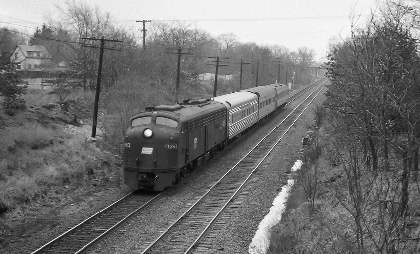 Photo of Short Amtrak Corridor Train in North Kingstown, RI 1972