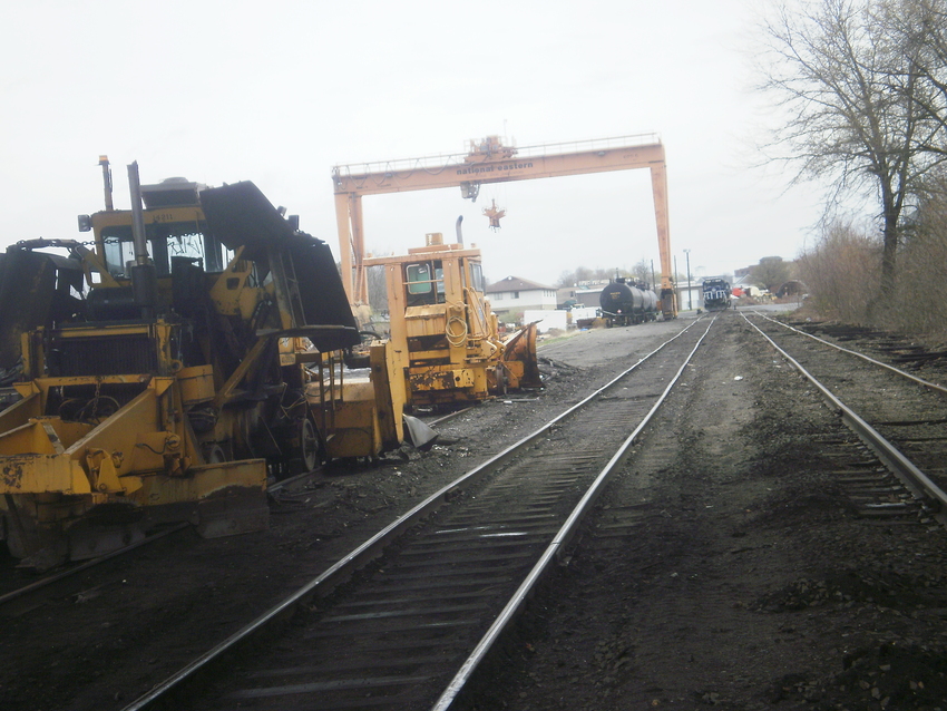 Photo of some track work on  the canal line