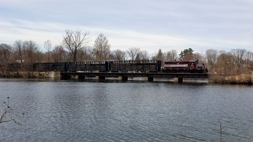 Photo of PLL 302 over Jewett Brook in Laconia