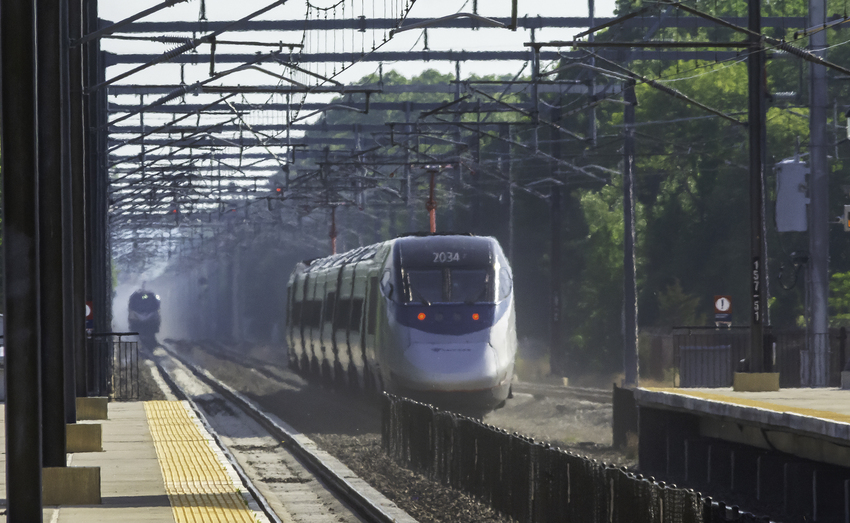 Photo of Acela Heads West out of Kingston Station, RI