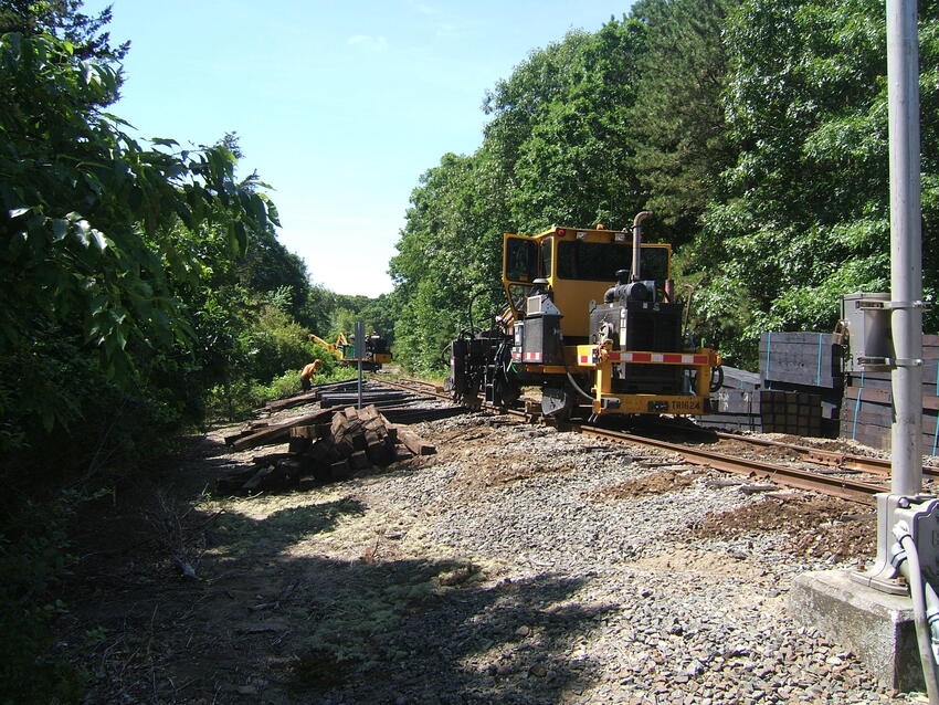 Photo of Railworks working past Bell Rd MP .40 on the Falmouth Secondary