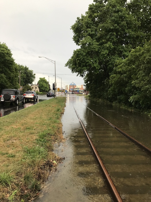 Photo of Flooded track