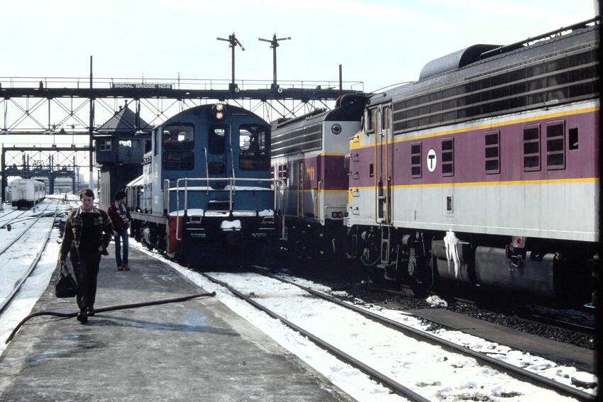 Photo of When a B&M SW did duty at S. Station...
