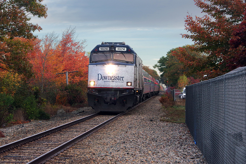 Photo of Amtrak's Downeaster at Old Orchard Beach, Maine