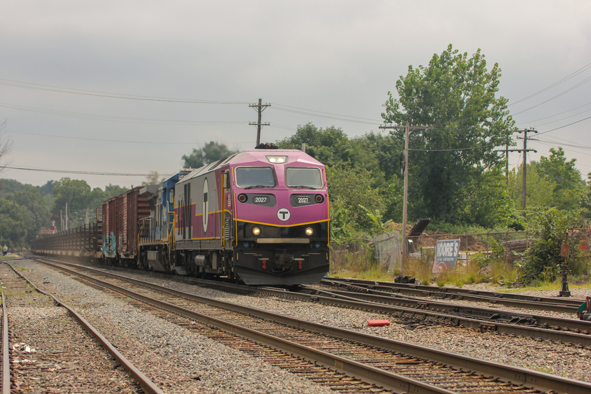 Photo of MBTA CWR train in Ayer