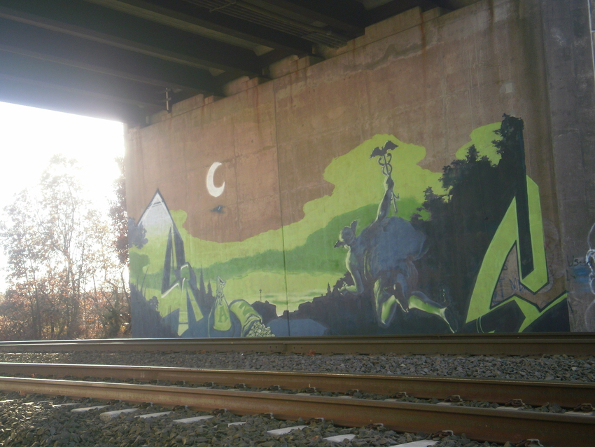 Photo of Amtrak art @North Haven