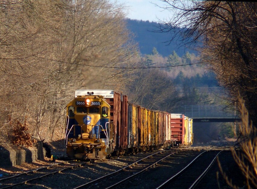 Photo of NECR interchanging with CSX at Palmer