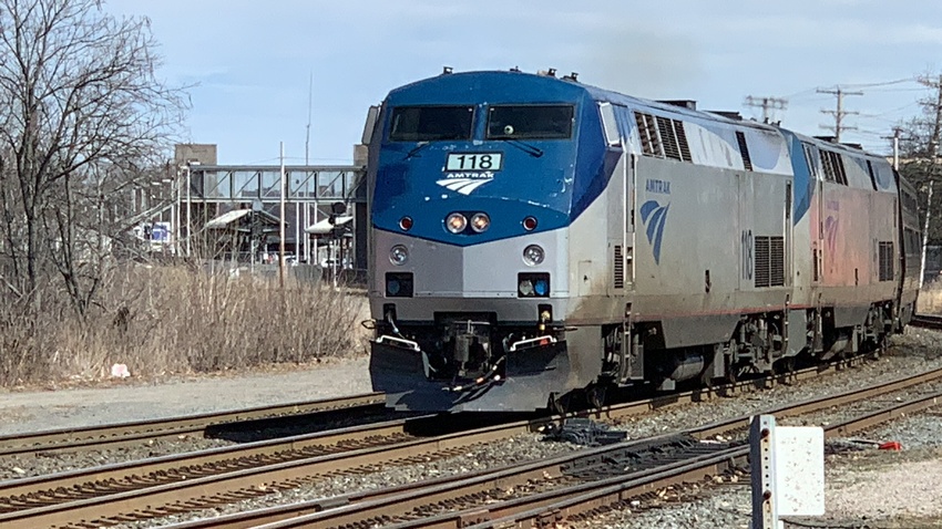 Photo of Lakeshore Amtrak 449 Departs Framingham Westbound