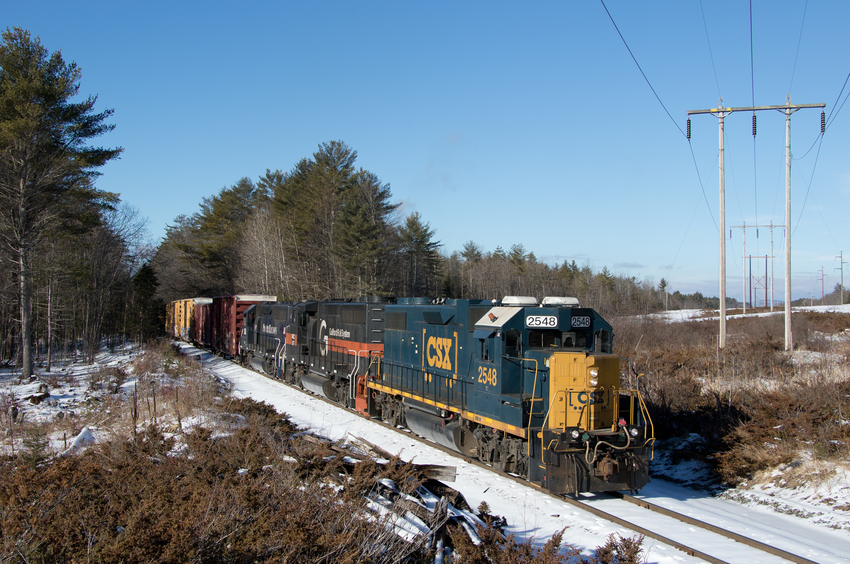 Photo of CSXT 2548 Leads RUPO at Hillman Ferry Rd.