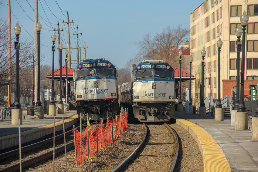 Photo of 2 Downeaster sets layover in Haverhill
