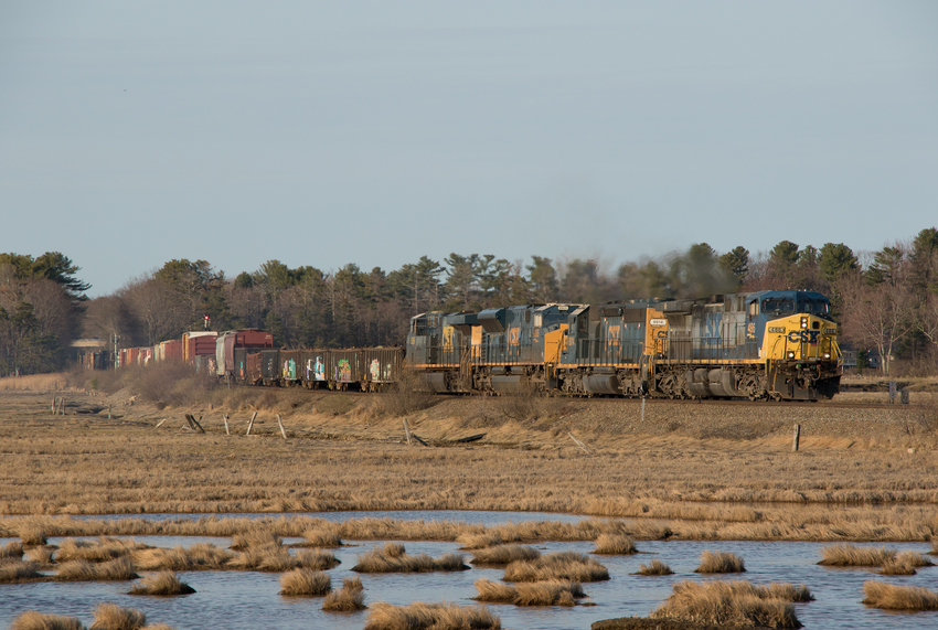 Photo of CSXT 486 Leads M427 at the Scarborough Marsh