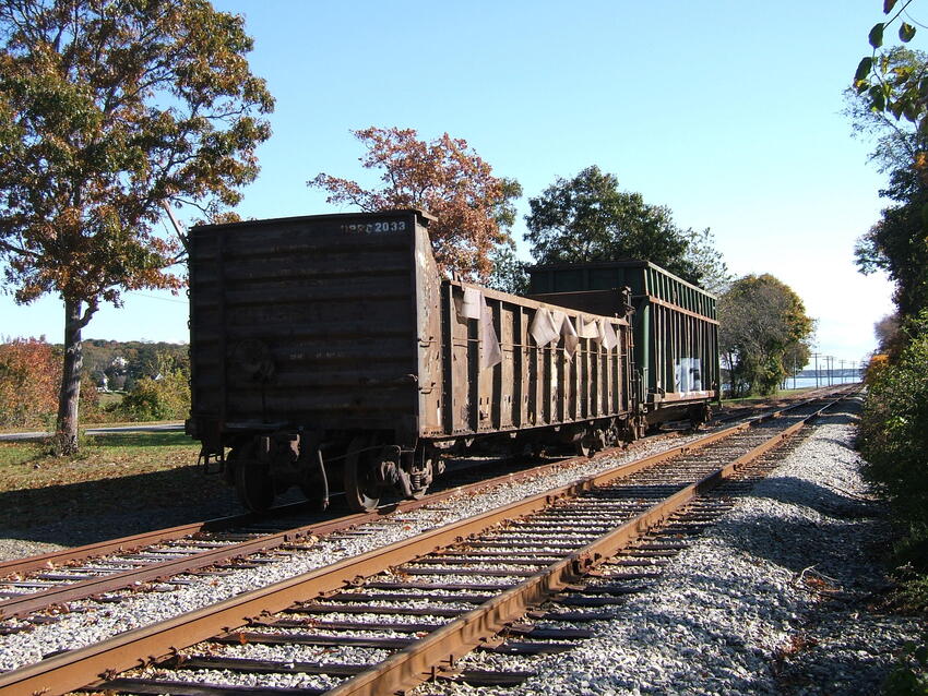 Photo of Rail cars on the Sagamore MA siding