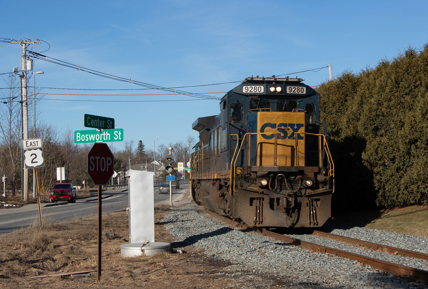 Photo of CSXT 9280 Leads L072 West at French Island